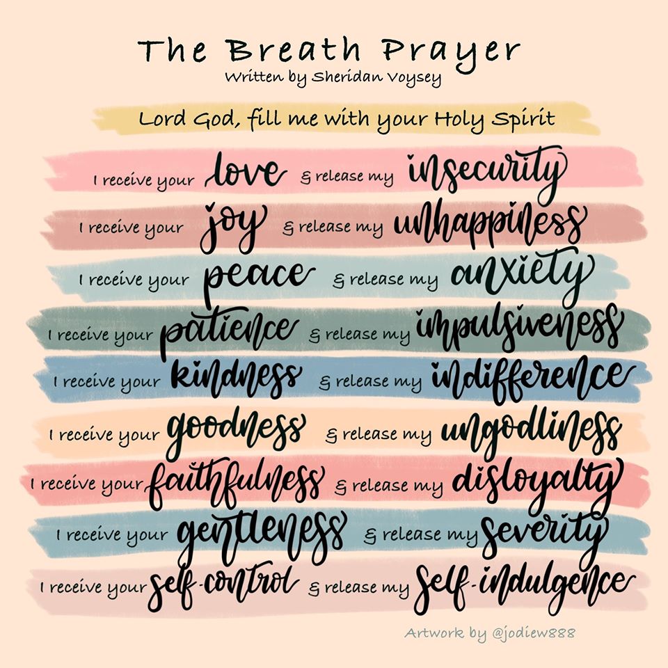illustration of the breath prayer